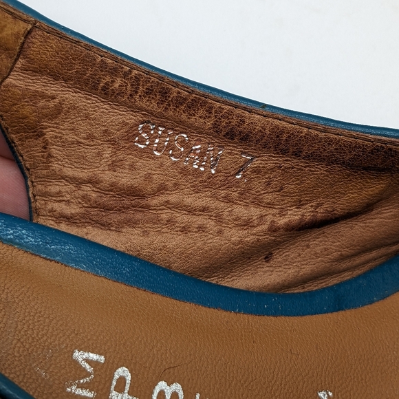 Jeffrey Campbell Susan Leather Color Block Slingback Peep Toe Heel Women's 7 - Picture 10 of 16